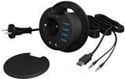 4-Port IcyBox USB 3.0 IB-Hub1430 Tisch-Hub extern retail - Hub - 4-Port (IB-HUB1430) von Icy Box