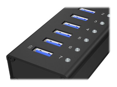 Hub 7-Port IcyBox USB 3.0 IB-AC618 Aluminium Gehäuse Hub 7-Port IcyBox USB 3.0 IB-AC618 Aluminium Gehäuse von Icy Box