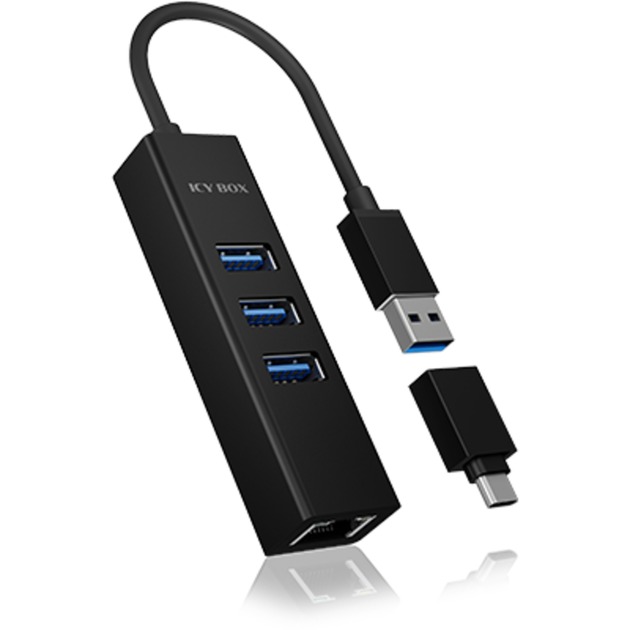 IB-HUB1419-LAN, USB-Hub von Icy Box