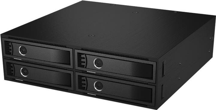 ICY BOX IB-2242SAS-12G - 13,3 cm (5.25) - Speicherlaufwerkbehälter - Schwarz - 2.5 - SATA - SATA II - SATA III - Serial Attached SCSI (SAS) - Aluminium (IB-2242SAS-12G) von Icy Box