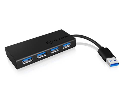 ICY BOX IB-AC6104-B 4 Port USB 3.2 Gen 1-Hub (USB 3.0) Schwarz von Icy Box
