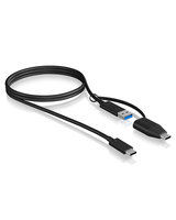 ICY BOX IB-CB034 USB Kabel USB 3.2 Gen 2 (3.1 Gen 2) 1 m USB C USB A Schwarz von Icy Box