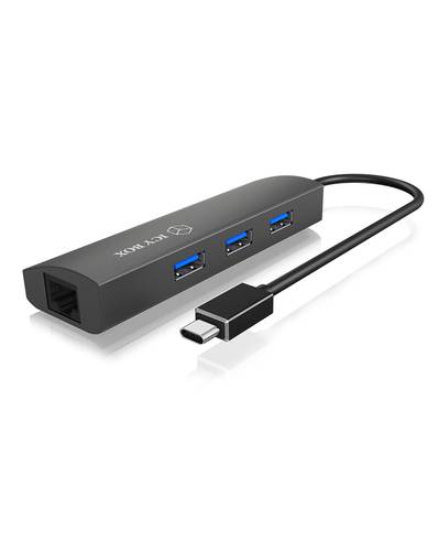 ICY BOX IB-HUB1406-C 4 Port USB-C® (USB 3.2 Gen 2) Multiport Hub Anthrazit von Icy Box