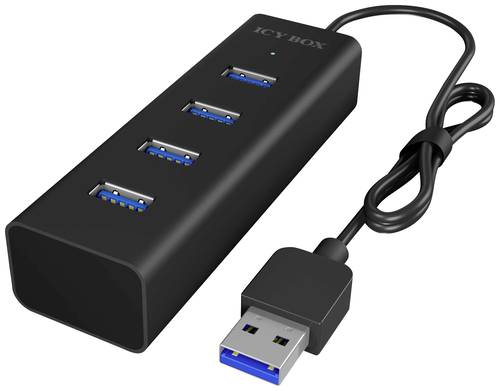 ICY BOX IB-HUB1409-U3 USB 3.0-Hub Schwarz von Icy Box