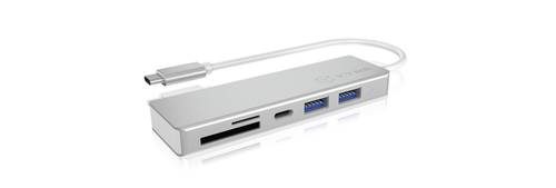 ICY BOX IB-HUB1413-CR 3 Port USB-C® (USB 3.2 Gen 2) Multiport Hub Silber von Icy Box