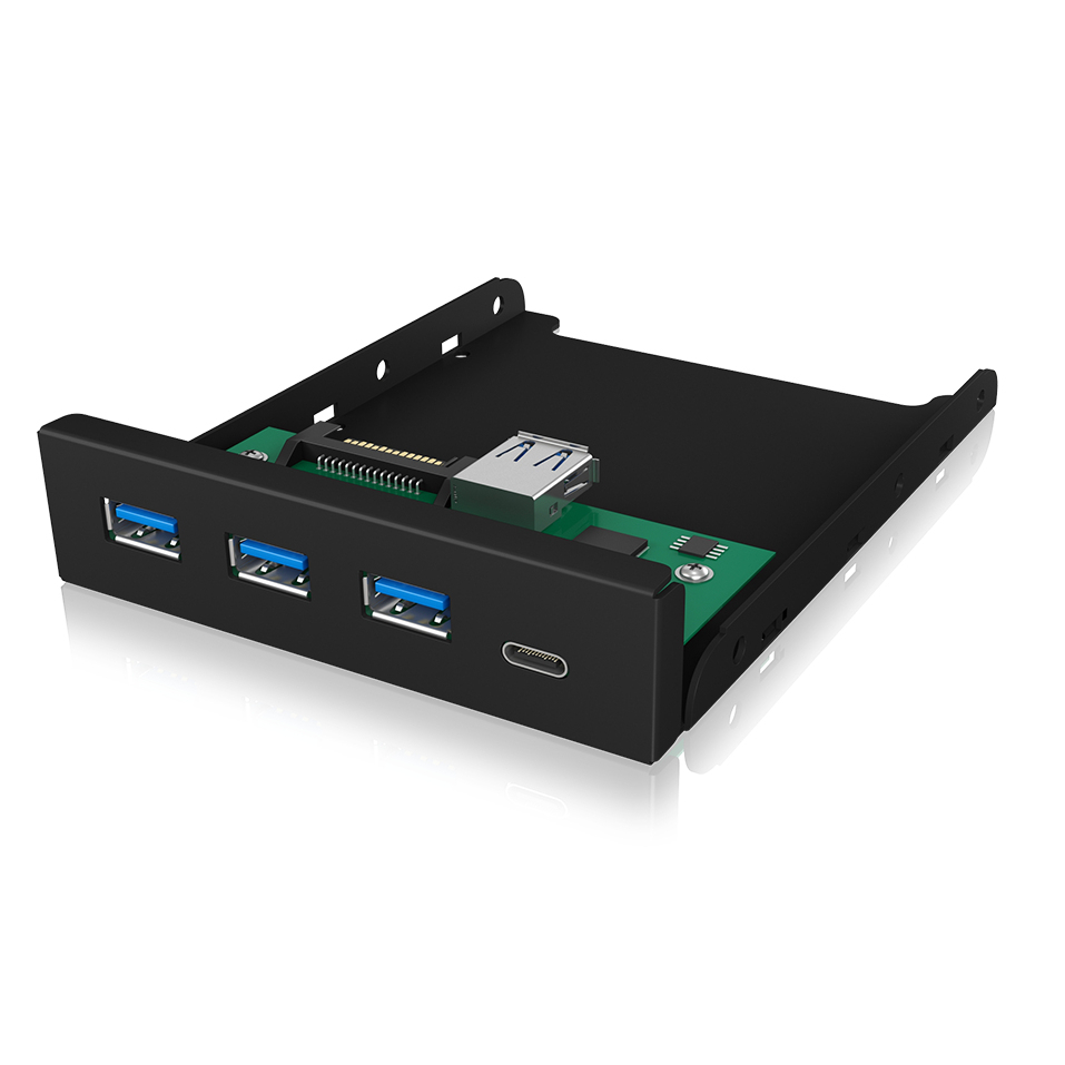ICY BOX IB-HUB1418-i3 Frontpanel mit USB 3.0 Type-A und Type-C Hub ICY BOX IB-HUB1418-i3 Frontpanel mit USB 3.0 Type-A und Type-C Hub von Icy Box
