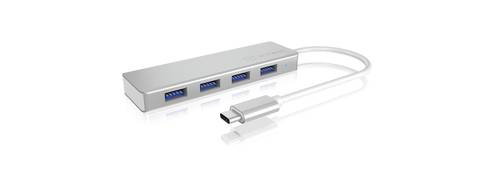 ICY BOX IB-HUB1425-C3 4 Port USB-C® (USB 3.2 Gen 2) Multiport Hub Silber von Icy Box
