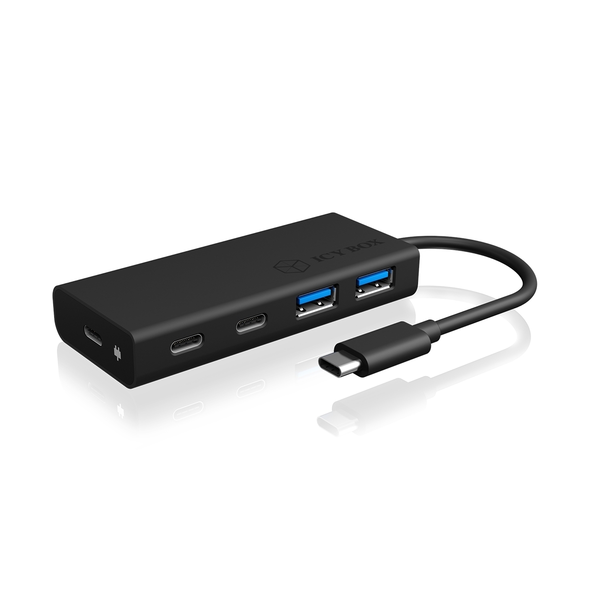 ICY BOX IB-HUB1426-CPD USB 3.0 Hub Type-C™ zu 2x Type-C™ und 2x Type-A USB Anschlüssen von Icy Box