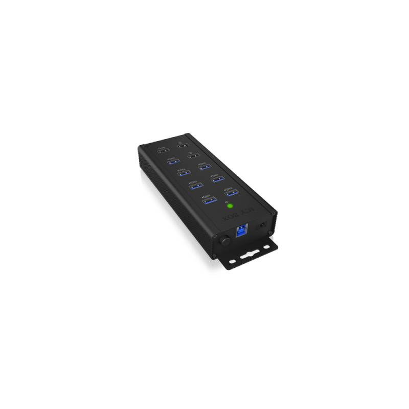 ICY BOX IB-HUB1703-QC3 - 7 Port USB 3.0 Hub mit 3 Ladeanschlüsse von Icy Box