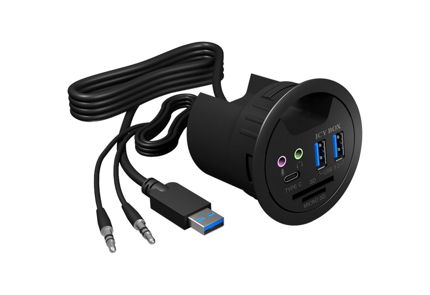 ICY BOX ICY BOX IB-HUB1404A, USB-Hub USB-Kabel ICY BOX ICY BOX IB-HUB1404A, USB-Hub USB-Kabel von Icy Box