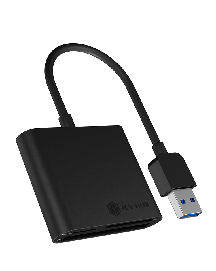 ICY BOX USB 3.2 Gen 1 Card Reader (CF, SD, microSD), extern, USB 3.2 von Icy Box