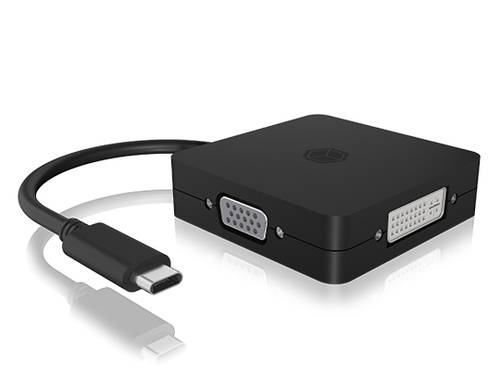 ICY BOX USB-C® Adapter [1x USB-C® - 4x DisplayPort, HDMI®, DVI, VGA] IB-DK1104-C von Icy Box