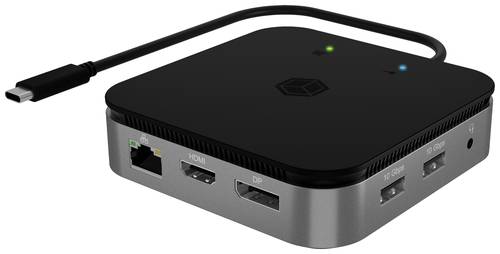 ICY BOX USB4 (USB-C®) 8K Notebook Dockingstation IB-DK408-C41 Passend für Marke: Universal inkl. L von Icy Box