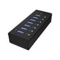 ICY Box USB 3.0 Hub, 7-port, IB-AC618, mit USB Ladeport (70418,IB-AC618) von Icy Box