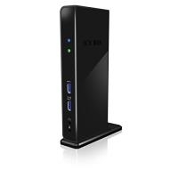 Icy Box Multi Docking Station for Notebooks and PCs, 2x USB 3.0, HDMI, Black (IB-DK2241AC) von Icy Box