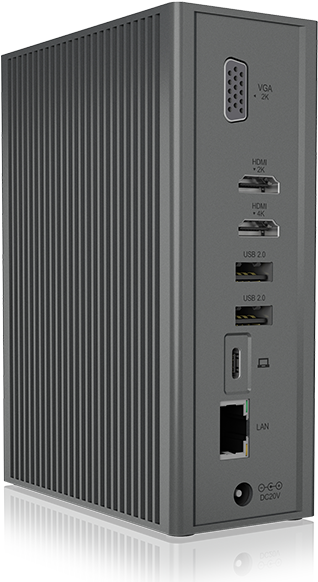 RaidSonic IB-DK2262AC Notebook-Dockingstation & Portreplikator Verkabelt USB 3.2 Gen 1 (3.1 Gen 1) Type-A Anthrazit (IB-DK2262AC) von Icy Box