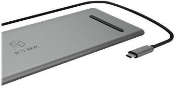 RaidSonic ICY BOX IB-DK2106-C - Docking Station - USB-C - VGA, 2 x HDMI - GigE (IB-DK2106-C) von Icy Box
