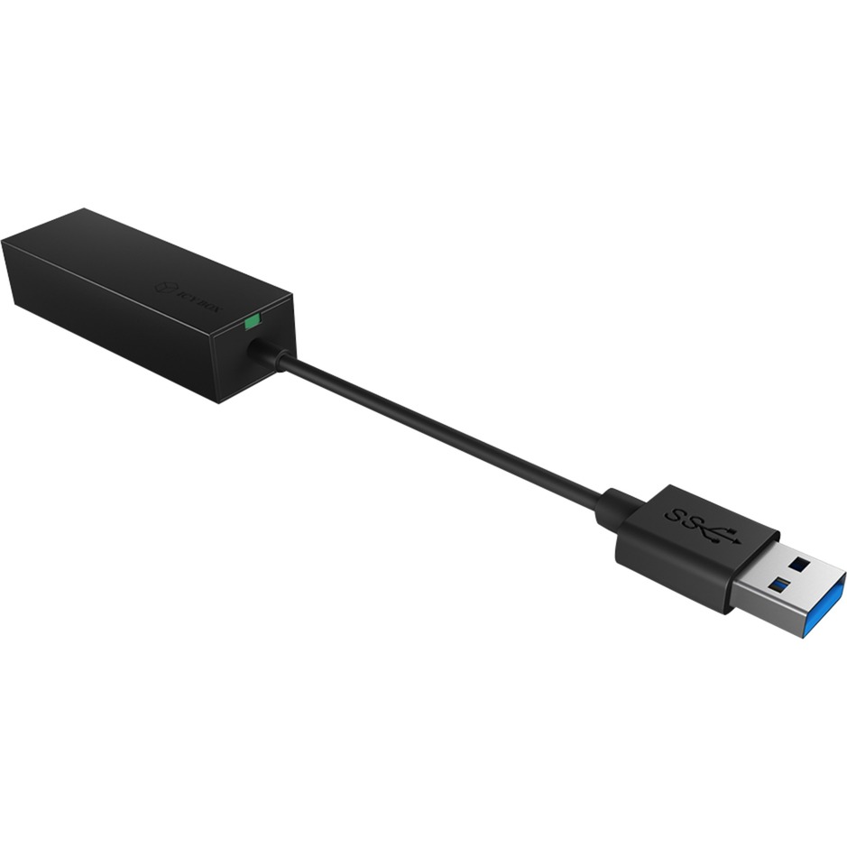 USB 3.2 Gen 1 Adapter IB-AC501a, USB-A Stecker > RJ-45 Buchse von Icy Box