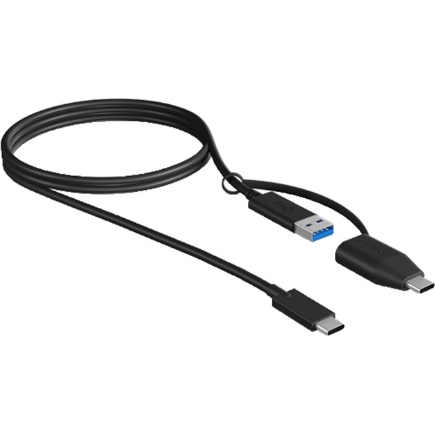 USB 3.2 Gen 2 Kabel, USB-C Stecker > USB-A + USB-C Stecker von Icy Box