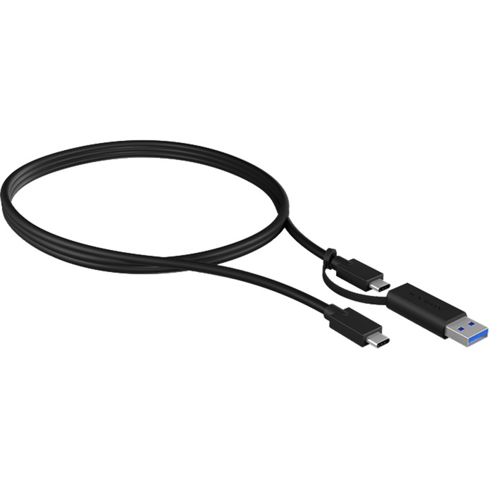 USB 3.2 Gen 2 Kabel, USB-C Stecker > USB-A + USB-C Stecker von Icy Box