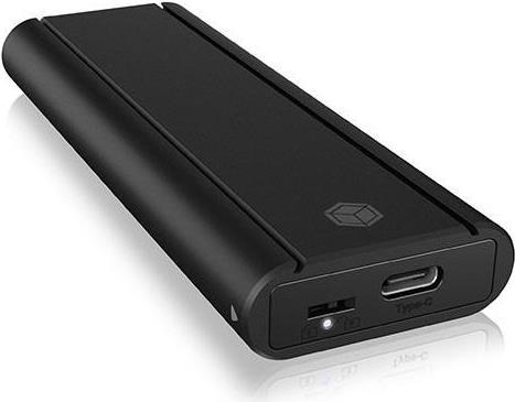ext. M.2 NVMe Gehäuse, Werkzeiglos, USB 3.2 (Gen 2) Type-C®/Type-A, Aluminium, schwarz (IB-1807MT-C31) von Icy Box