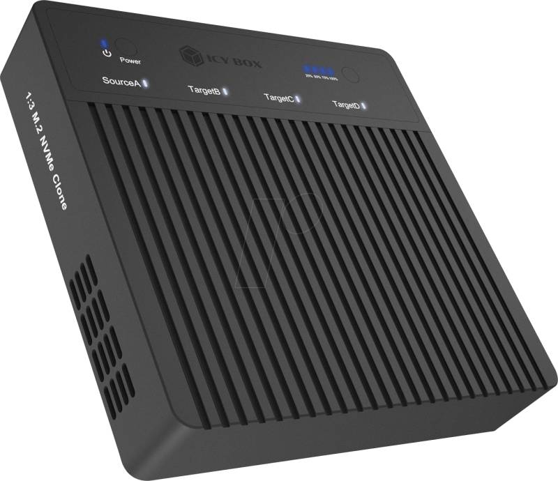 ICY 4013MCL-C4 - Copy/Dock Station 4x M.2 NVMe SSD USB 40 Gb/s von Icybox
