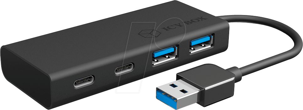 ICY HUB1426-U3 - USB 3.0 Hub, 2x USB-A + 2x USB-C von Icybox