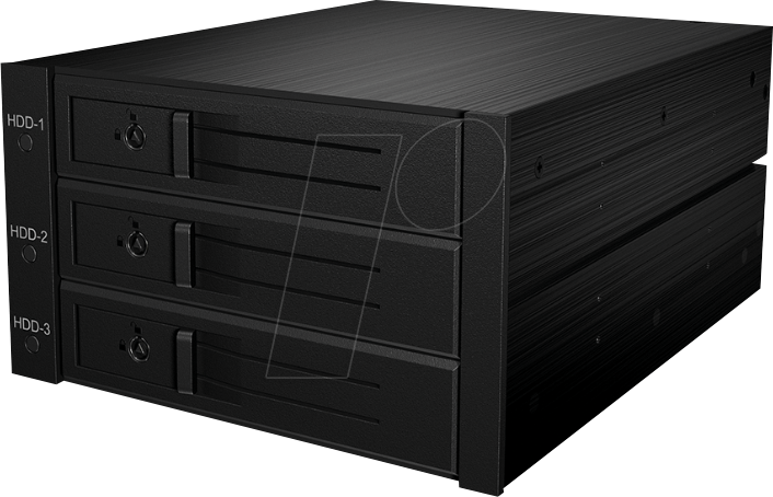 ICY IB-563SSK - Wechselrahmen 2x 5.25 für 3x 3.5 SAS/SATA von Icybox