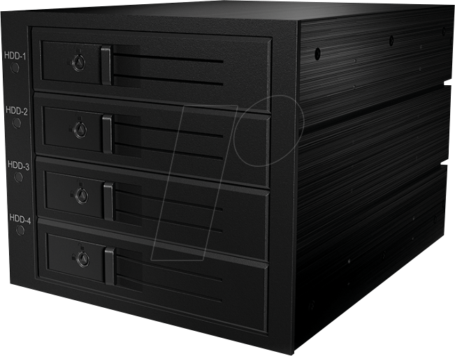 ICY IB-564SAS - Wechselrahmen 3x 5.25 für 4x 3.5 SAS/SATA, 12 Gb/s von Icybox