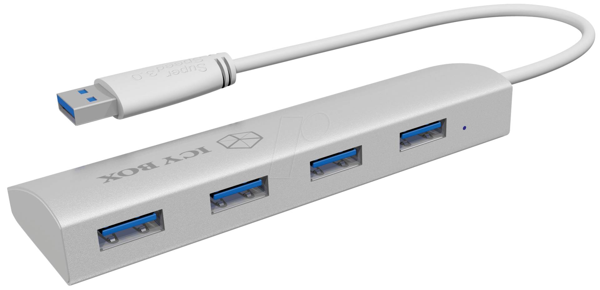 ICY IB-AC6401 - USB 3.0 HUB 4-Port, passiv, Aluminium von Icybox