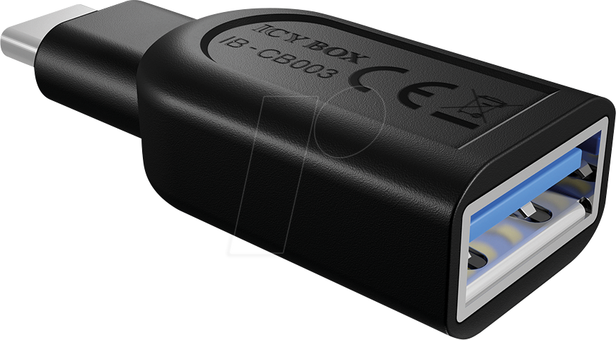 ICY IB-CB003 - USB 3.0 Adapter, C Stecker auf A Buchse, schwarz von Icybox