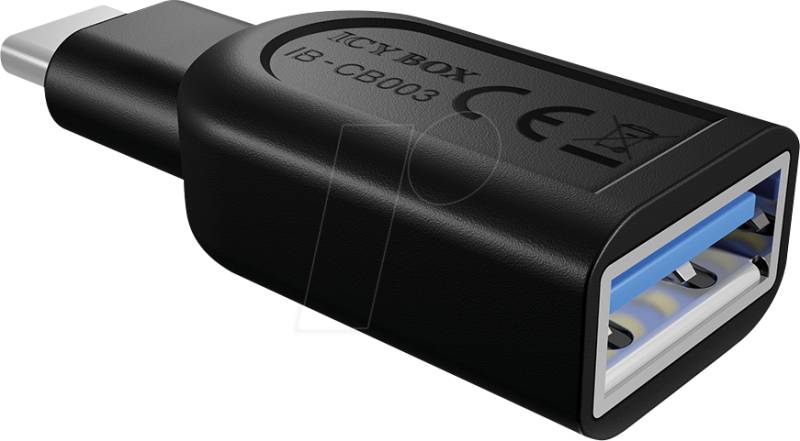 ICY IB-CB003 - USB 3.0 Adapter, C Stecker auf A Buchse, schwarz von Icybox