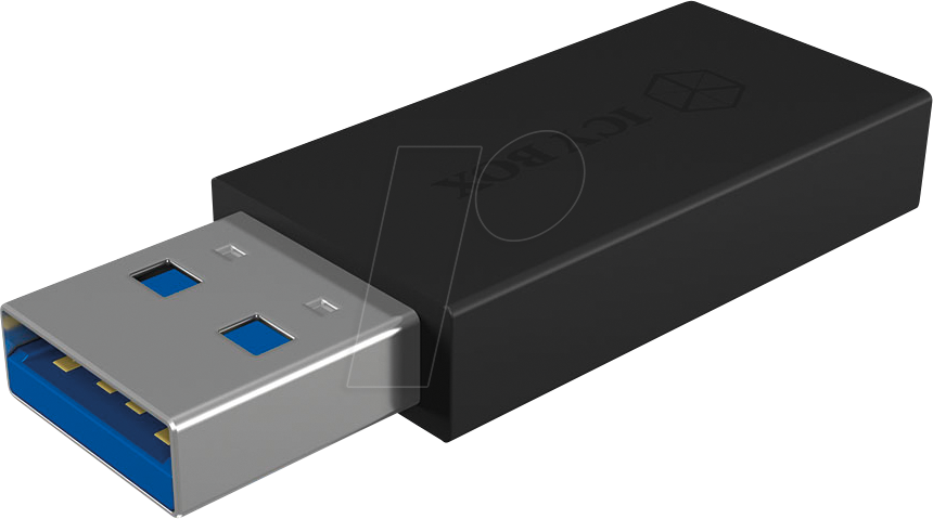 ICY IB-CB015 - USB 3.1 Adapter, A Stecker auf C Buchse, schwarz von Icybox