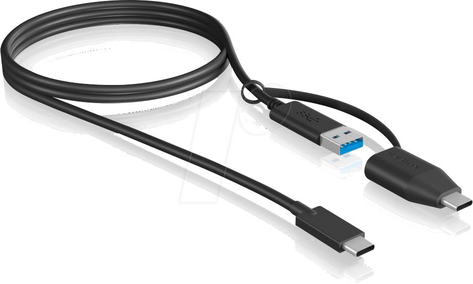 ICY IB-CB034 - USB 3.1 Type-C® zu USB-A & Type-C® Kabel, 1,00 m von Icybox