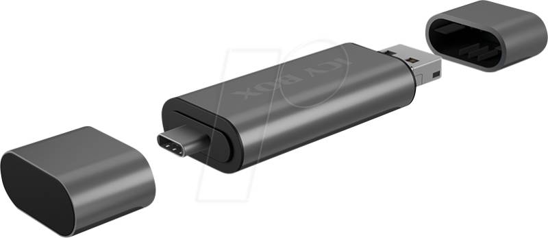 ICY IB-CR201-C3 - Card Reader, extern, USB-A, Micro-USB, USB-C von Icybox