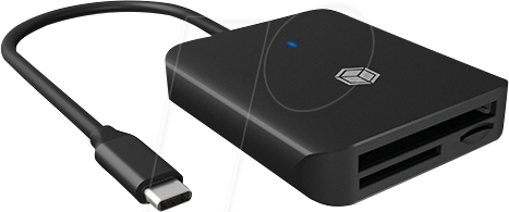 ICY IB-CR403-C3 - Card Reader, extern, USB 3.2, Type-C, SD/microSD/CF von Icybox