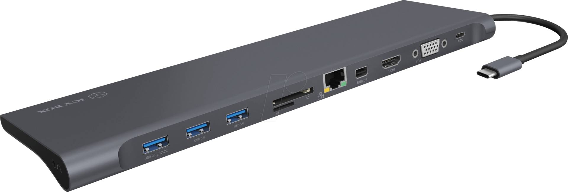 ICY IB-DK2102-C - Dockingstation/Port Replicator, USB 3.0, Laptop von Icybox