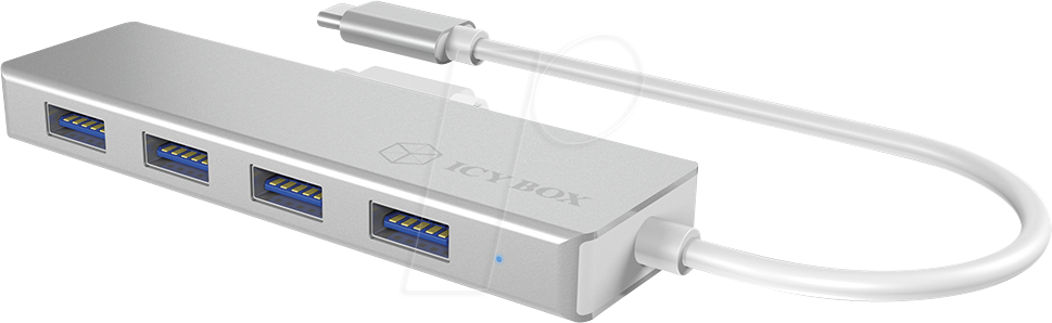 ICY IB-HUB1425-C - USB 3.0 4-Port Hub, Aluminium von Icybox