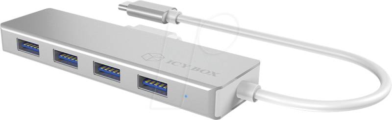 ICY IB-HUB1425-C - USB 3.0 4-Port Hub, Aluminium von Icybox