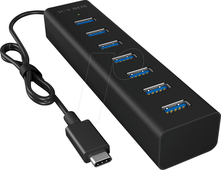 ICY IB-HUB1700C3 - USB 3.0 Typ-C, 7 Port Hub USB Typ-A ICY IB-HUB1700C3 - USB 3.0 Typ-C, 7 Port Hub USB Typ-A von Icybox