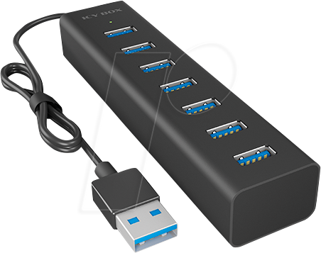 ICY IB-HUB1700U3 - USB 3.0 Typ-A, 7 Port Hub USB Typ-A von Icybox
