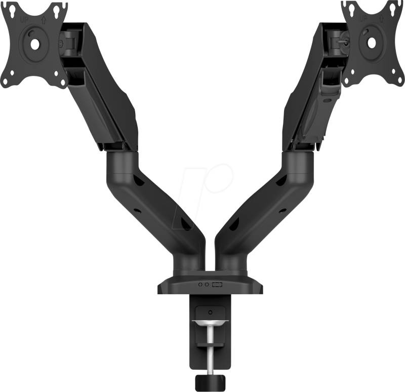 ICY IB-MS204-T - Monitor Halter, 2 Displays bis 32'', Tischmontage von Icybox