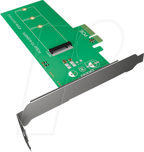 ICY IB-PCI208 - PCIe x4 > 1x M.2 Key M / Key B+M, eSATA von Icybox