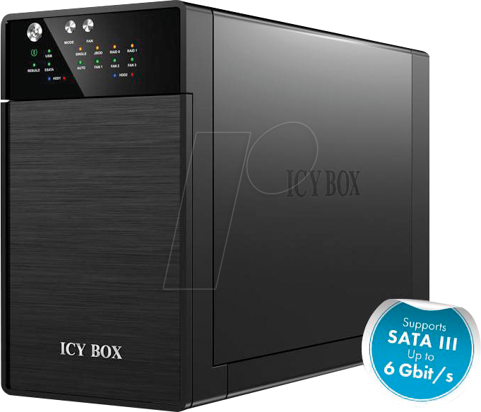 ICY IB-RD3620SU3 - Externes 2x 3.5'' SATA Gehäuse, USB 3.0 von Icybox