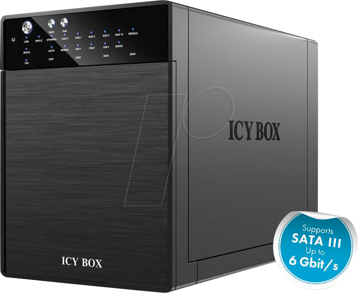 ICY IB-RD3640SU3 - Externes 4x 3.5'' SATA Gehäuse, USB 3.0 ICY IB-RD3640SU3 - Externes 4x 3.5'' SATA Gehäuse, USB 3.0 von Icybox