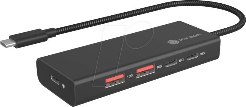 ICY IBHUB1436CPD - USB 3.1, 4 Hub, 2x USB-A, 2x USB-C + PD von Icybox