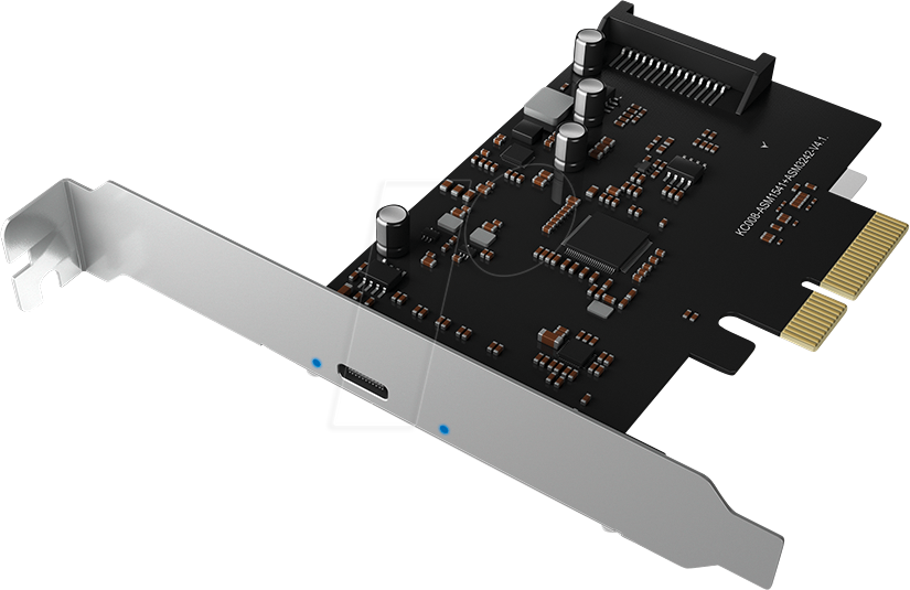 ICY PCI1901-C32 - PCIe x4 > 1 x extern USB 3.2 C von Icybox