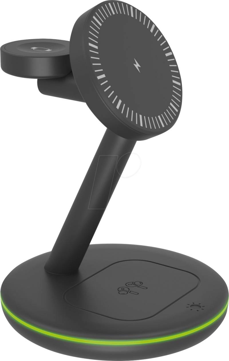 ICY SH102-CH - Qi-Ladegerät, 10 W, 3-in-1 von Icybox