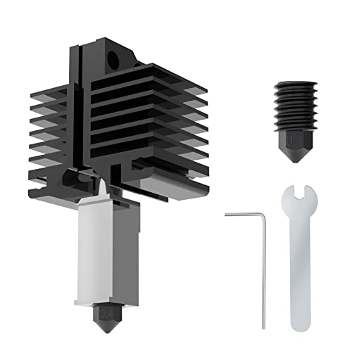 IdeaFormer 48W 24V Upgrade Hotend 3D Druck Hochtemperatur Hotend mit 0.4 mm Abnehmbar Nozzles aus gehärtetem Stahl Keramische Heizung für Bambu Lab X1 X1C P1P P1S 3D Drucker von IdeaFormer