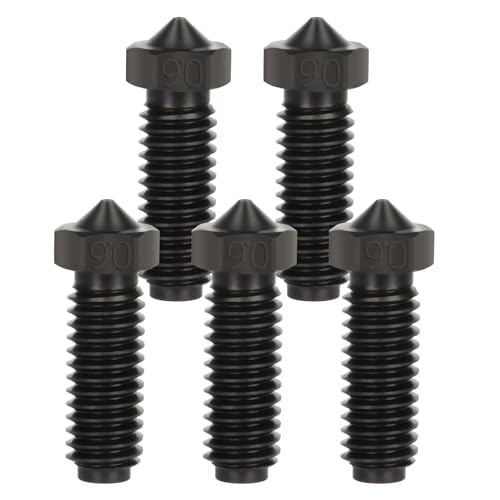 IdeaFormer 5 Stück Hardened Steel Nozzle 0.6mm, Gehärteter Stahl Düse Hotend Extruder Düsen für Anycubic Kobra 2/Kobra 2 Neo/Kobra 2 Pro/Kobra 2 Plus von IdeaFormer